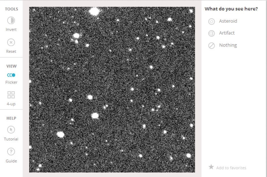 Zooniverse Asteroid hunter